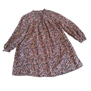 J.Crew Women's Floral Swing Dress S Multicolor Knee Length Casual